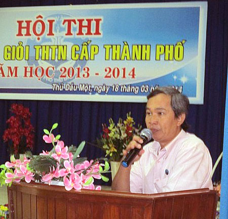 Ông Nguyễn Văn Chệt - P.TP GD&ĐT Tp Thủ Dầu Một, phát biểu chỉ đạo