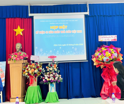 Trường Mầm Non Hoa Cúc tổ chức họp mặt Ngày 20/11- Ngày Nhà Giáo Việt Nam