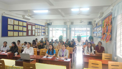 Trường Mầm non Hoa Mai, phường Bình Dương tham dự lớp bồi dưỡng, tập huấn lý luận chính trị hè trực tuyến