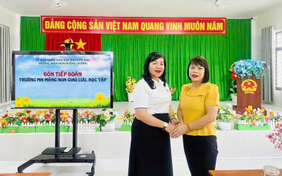 TRƯỜNG MẦM NON MĂNG NON THAM QUAN, HỌC TẬP VÀ TRAO ĐỔI CHUYÊN MÔN TẠI TRƯỜNG MẦM NON HƯỚNG DƯƠNG – ĐẶC KHU CÔN ĐẢO