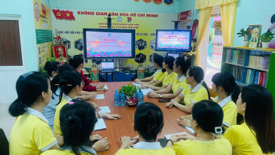 CHI BỘ TRƯỜNG MẦM NON TUỔI XANH THAM DỰ HỘI NGHỊ TRỰC TUYẾN QUÁN TRIỆT CÁC NỘI DUNG HỘI NGHỊ BAN CHẤP HÀNH TRUNG ƯƠNG ĐẢNG LẦN THỨ 9 (MỞ RỘNG)
