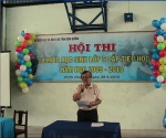 Ông Đổng Ngọc Chiếu – Trưởng phòng Giáo dục Tiểu học phát biểu tại Hội thi