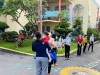 Tổ chức đón trẻ tại cổng trường Mầm non Tuổi Ngọc - Thủ Dầu Một, Ảnh: PGDĐT