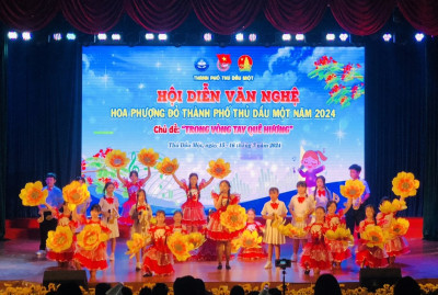 Trường THCS Nguyễn Văn Cừ tham gia Hội thi văn nghệ "Hoa phượng đỏ" thành phố Thủ Dầu Một năm 2024