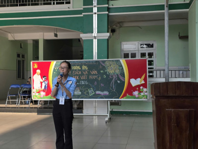 Liên đội THCS Nguyễn Văn Cừ tổ chức các hoạt động hưởng ứng "Ngày Sách và Văn hóa đọc Việt Nam "năm 2026