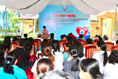 Tham gia Lễ phát động đợt cao điểm 60 ngày đêm thực hiện khám sức khỏe toàn dân năm 2026