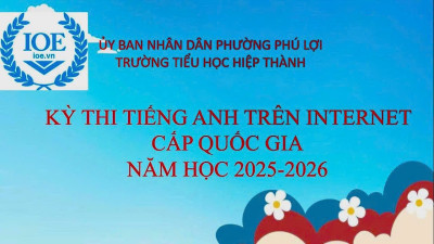 Tổ chức Kỳ thi Tiếng Anh trên Internet (IOE) cấp Quốc gia năm học 2025–2026