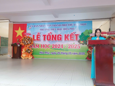 Trường Tiểu học Hòa Phú tổ chức lễ tổng kết năm học 2024 - 2025