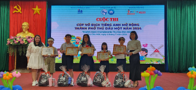 Học sinh tiểu học Nguyễn Trãi tham gia cuộc thi "Cúp vô định Tiếng Anh mở rộng" Thành phố Thủ Dầu Một