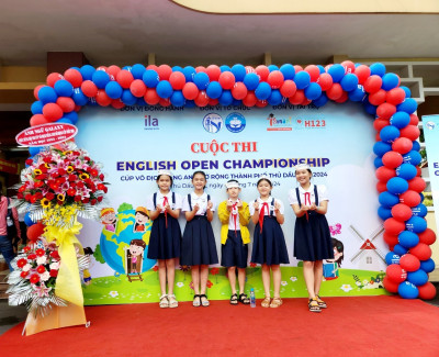 Học sinh tiểu học Phú Hoà 1 tham gia cuộc thi Tiếng Anh mở rộng
