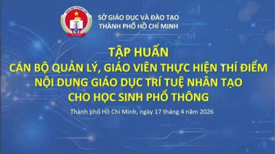 Tập huấn thí điểm nội dung Giáo dục trí tuệ nhân tạo cho Học sinh