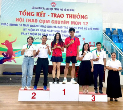 Trường Tiểu học Phú Lợi dự tổng kết trao thưởng hội thao cụm chuyên môn 12